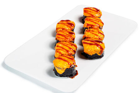 Запеченный ролл с курицей