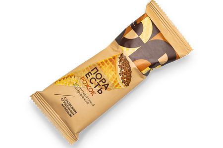 Сырок Пора есть рожок со сгущенкой