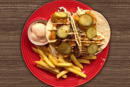 Такос кон поло с курицей