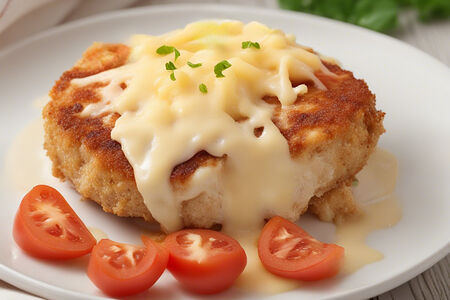 Биточек куриный с помидором