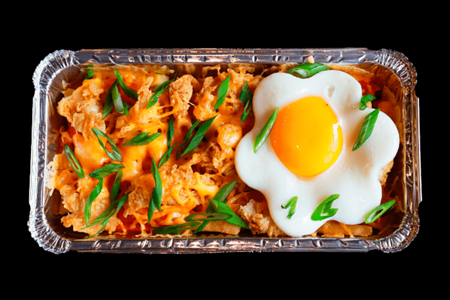 Роял фри с курицей, сыром и яйцом