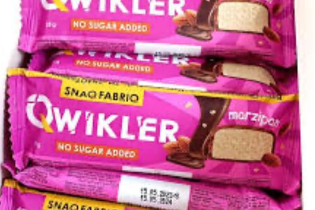 Батончик Qwikler с марципаном без сахара