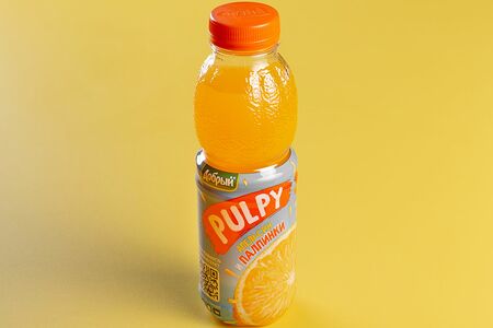 Сытый слон пятигорск. Палпи апельсин 0.45. Палпи напиток. Pulpy 0,45. Напиток Палпи апельсин.