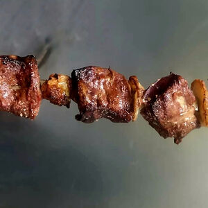 Печень говяжья на мангале