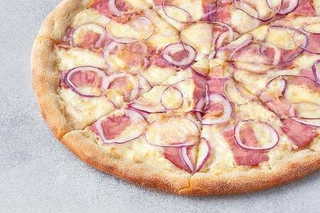 Пицца Карбонара на тонком