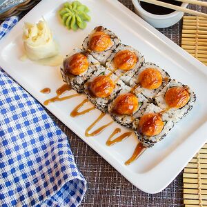 Острый ролл с угрем