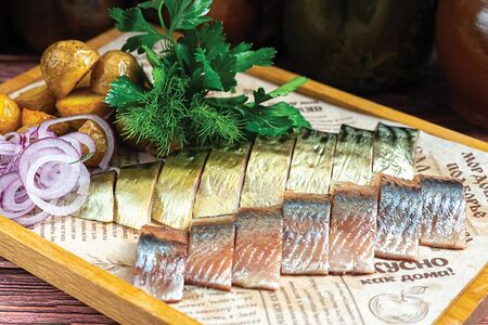 Сельдь и скумбрия с картофелем