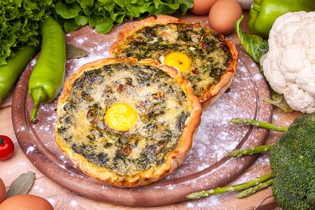 Омлет Шпинат