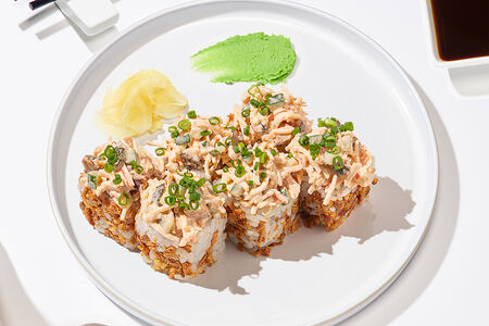 Ролл спайс угорь и снежный краб