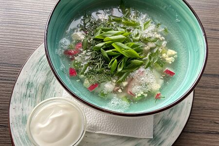 Окрошка мясная на минеральной воде