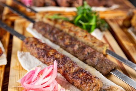 Люля-кебаб из свинины и говядины