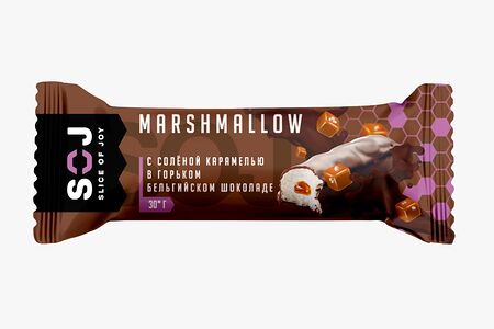 Маршмеллоу Соленая карамель в Горьком шоколаде