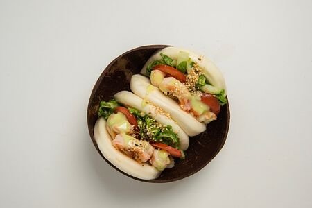 Булочки бао с креветкой