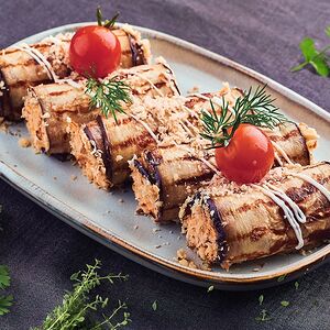 Рулетики из баклажанов