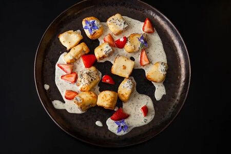 Сырники с мятным соусом