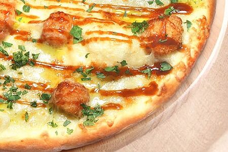 С хрустящим лососем