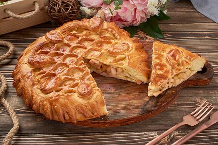 Пирог с яблоками и апельсином