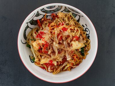Шифудо Якисоба с морепродуктами