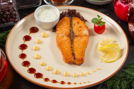 Лосось на пару