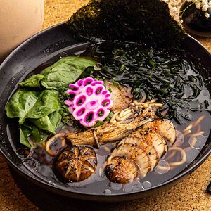 Рамен с грибами