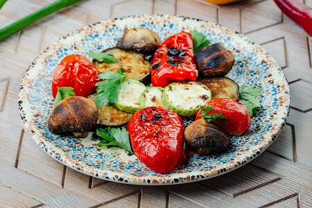 Овощи на углях