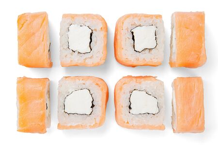 Ролл Филадельфия с копченым лососем