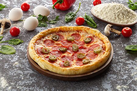 Пицца Пепперони с халапеньо