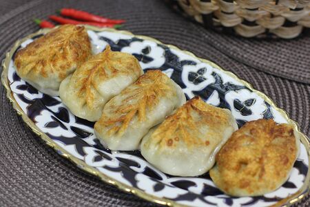 Манты жареные