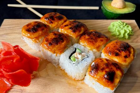 Запеченный с лососем