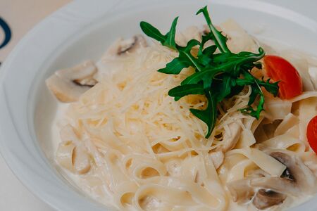 Феттуччине с курицей