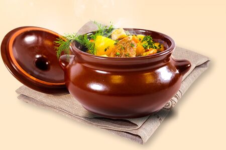 Мясо по-вепски с грибами