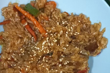 Вок с рисом со свининой