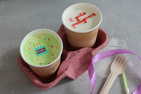 Торт в стакане С днем рождения