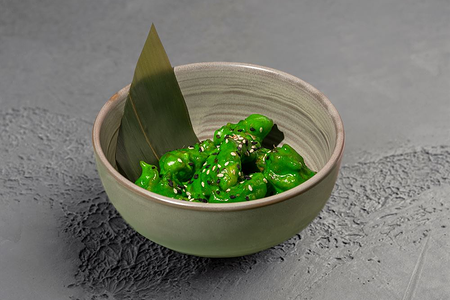 Креветки в соусе васаби