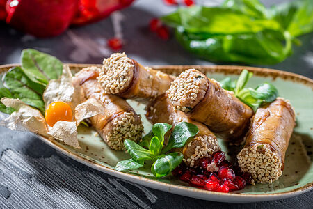 Баклажаны с ореховой начинкой