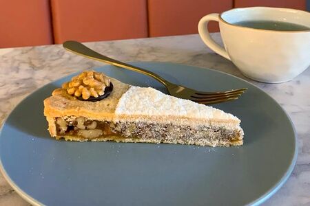 Десерт Карамельно-ореховый