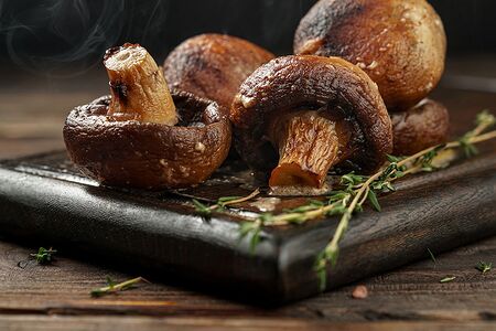 Грибы на углях