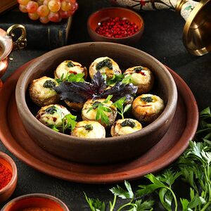 Шампиньоны запеченные с сыром