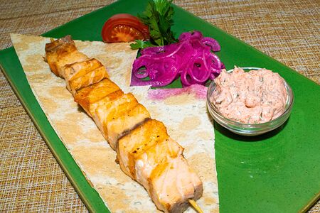 Шашлык из семги