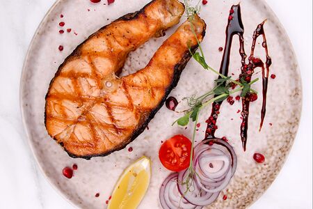 Стейк из семги