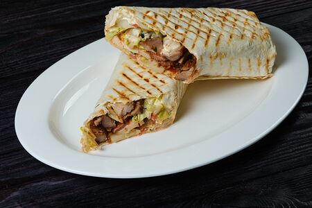 Шаурма Цезарь со свининой