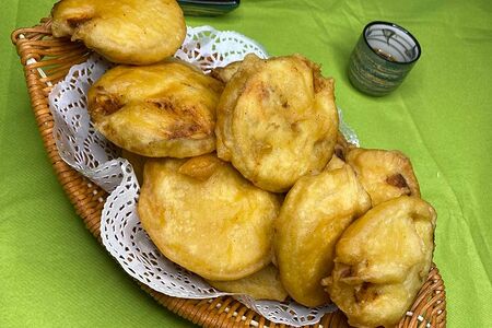 Фаршированный баклажан в кляре №202