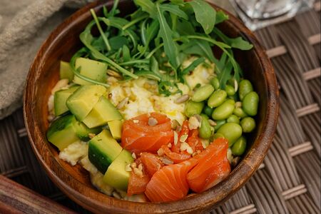 Скрэмбл с форелью