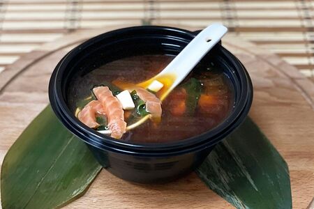 Мисо суп с лососем