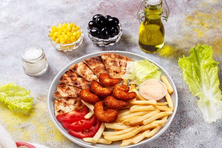 Мерида с креветками