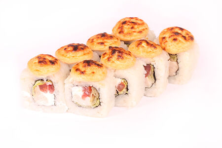 Запеченный с копченой курочкой