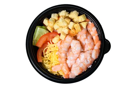 Салат Цезарь с креветкой