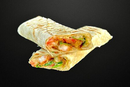 Шаурма с креветками