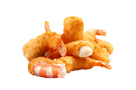 Королевские креветки в панировке 3шт