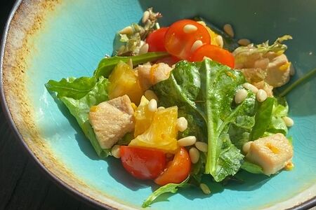 Салат с индейкой и апельсином